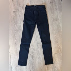 Abercrombie Black high rise super skinny jeans